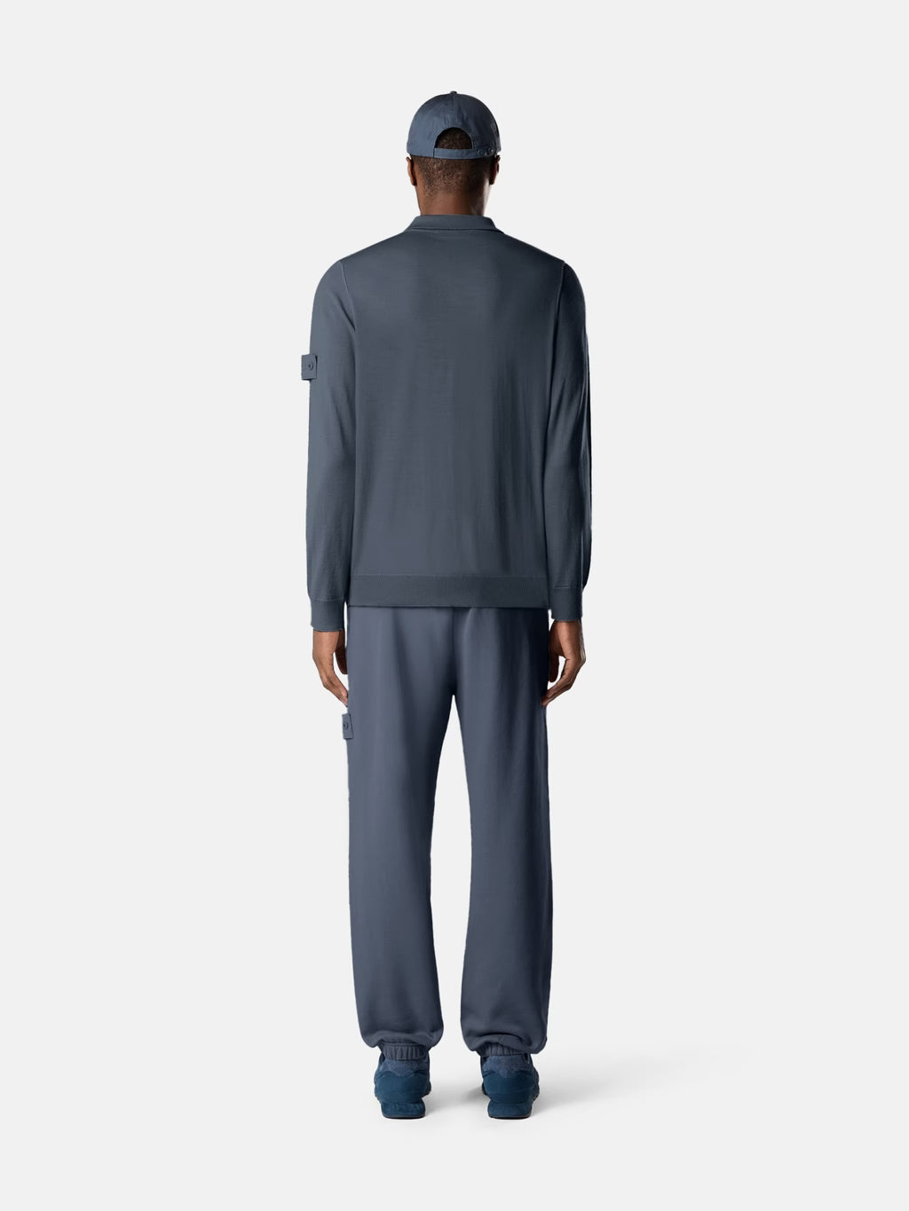 STONE ISLAND - REGULAR-FIT LONG-SLEEVE POLO WITH RIBBED TRIMS
