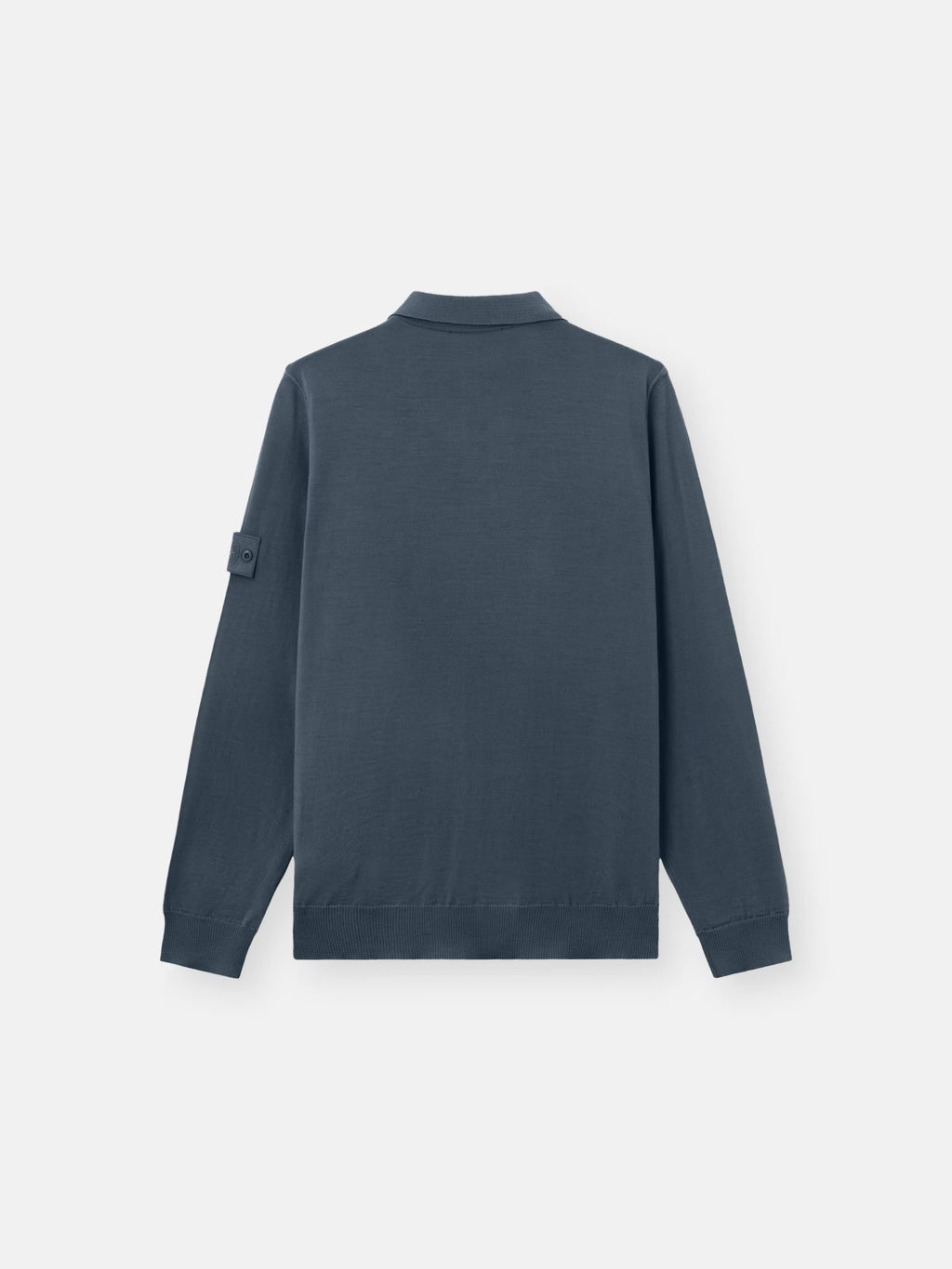 STONE ISLAND - REGULAR-FIT LONG-SLEEVE POLO WITH RIBBED TRIMS