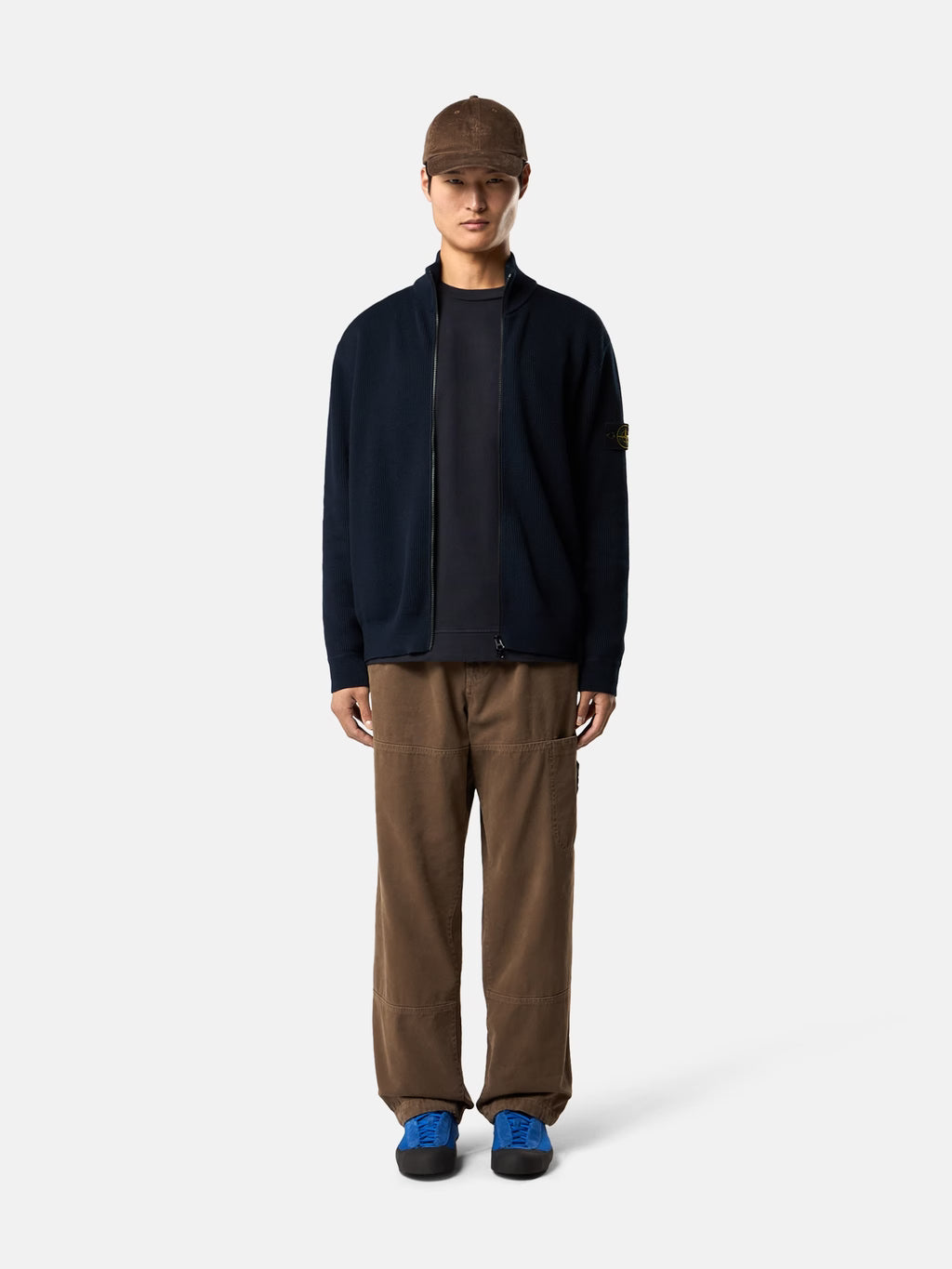 STONE ISLAND - REGULAR-FIT ZIP-UP JUMPER