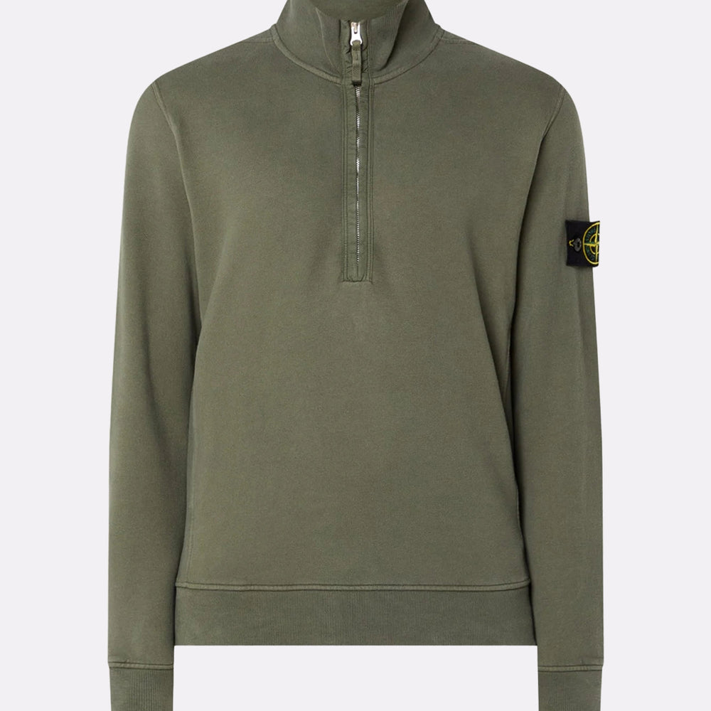 
                  
                    STONE ISLAND - sweater met halve rits en logo
                  
                