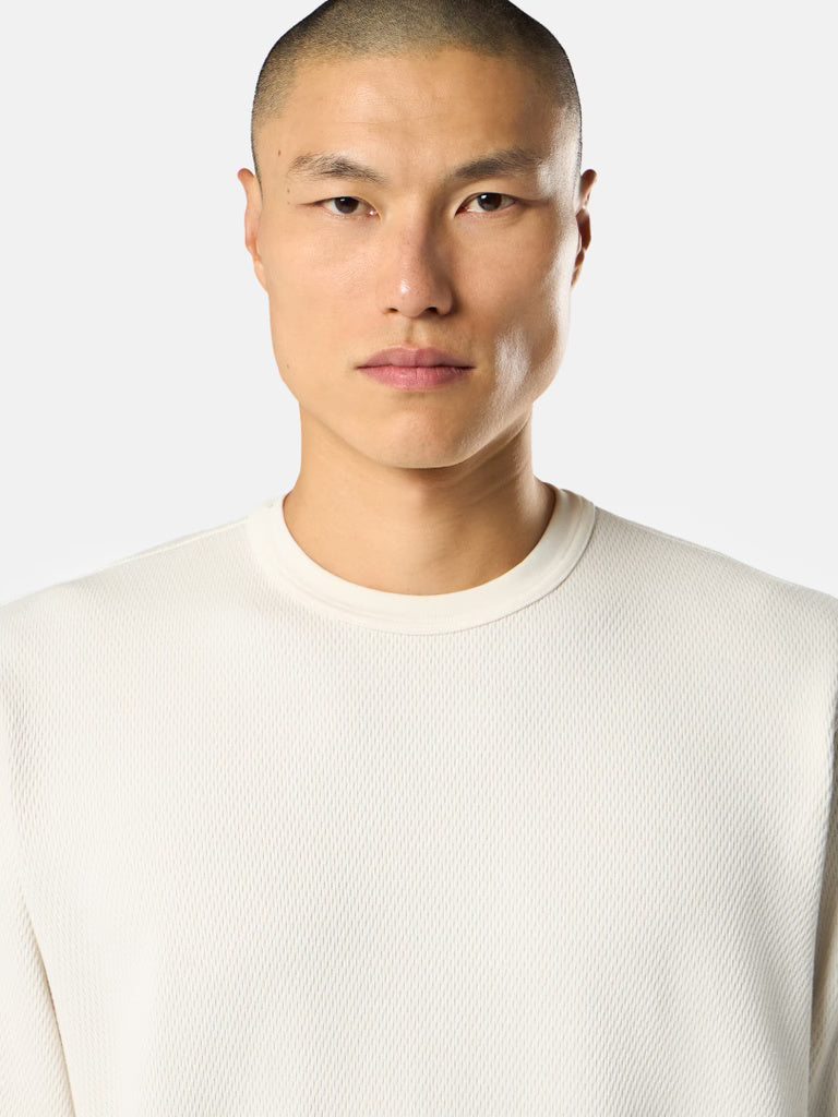 STONE ISLAND - REGULAR-FIT CREWNECK SWEATSHIRT MET ELASTISCHE AFWERKINGEN
