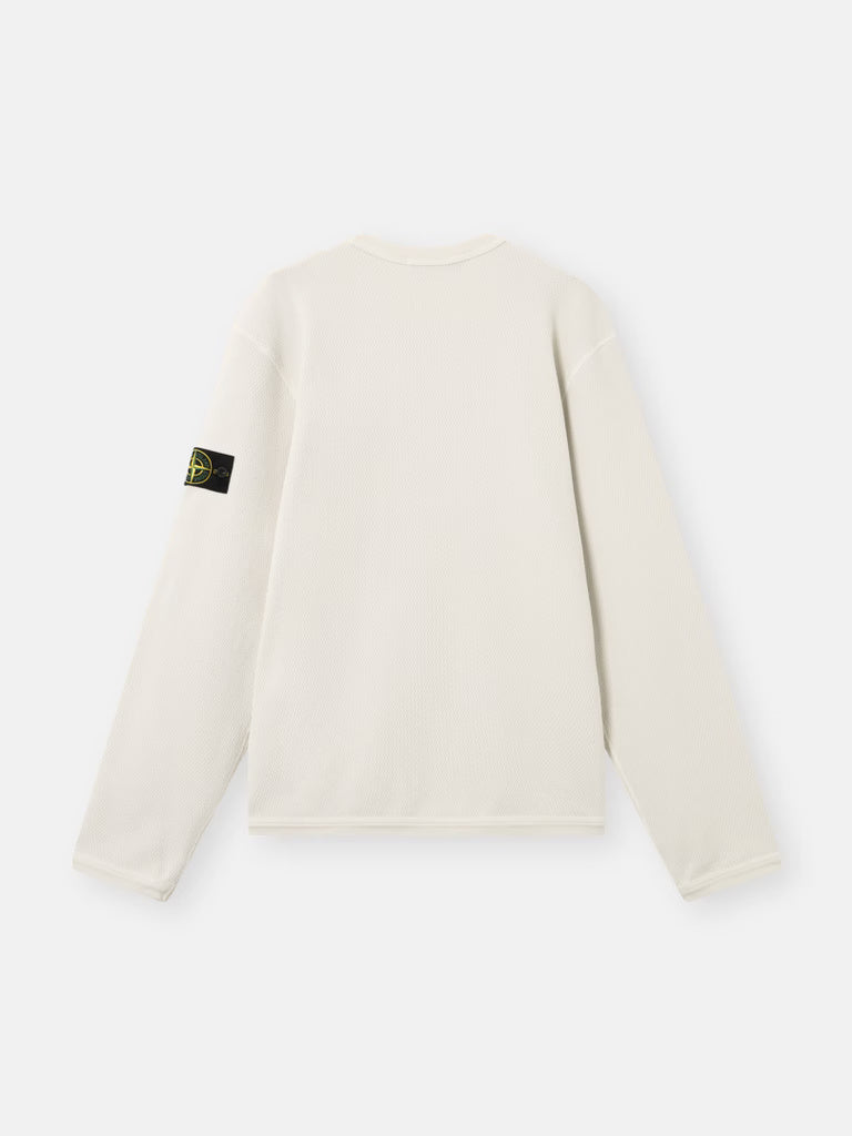 STONE ISLAND - REGULAR-FIT CREWNECK SWEATSHIRT MET ELASTISCHE AFWERKINGEN