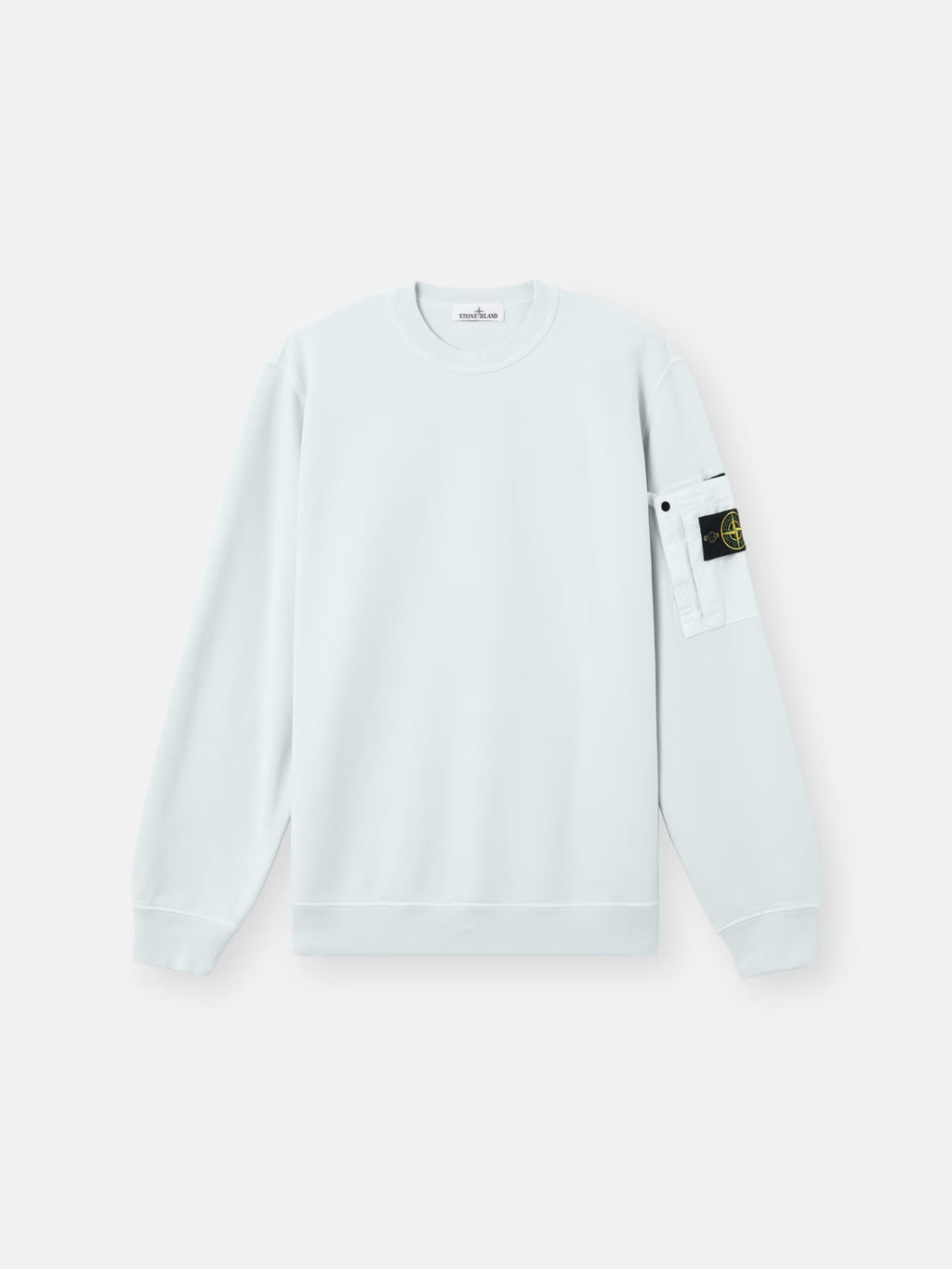 STONE ISLAND - REGULAR-FIT CREWNECK SWEATSHIRT WITH SEASONAL POCKET