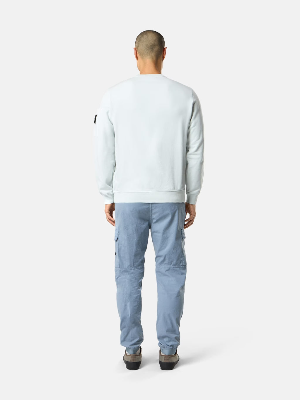 STONE ISLAND - REGULAR-FIT CREWNECK SWEATSHIRT WITH SEASONAL POCKET