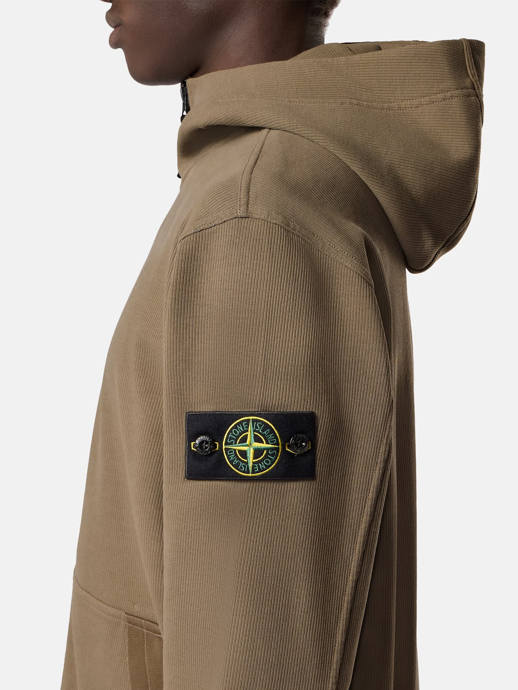 STONE ISLAND - REGULAR-FIT ZIP-UP HOODED SWEATSHIRT WITH POCKETS