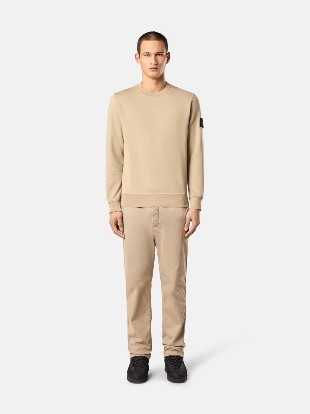 STONE ISLAND - ORGANISCH KATOEN FLEECE