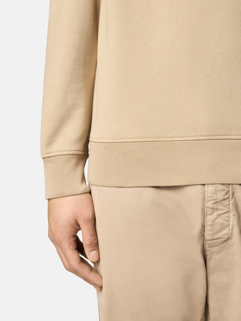 STONE ISLAND - ORGANISCH KATOEN FLEECE