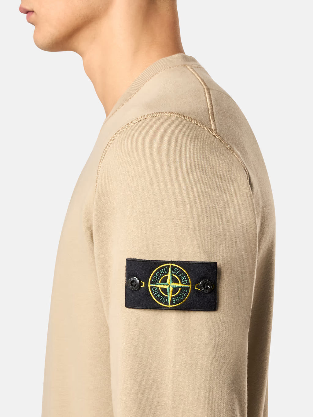 STONE ISLAND - ORGANISCH KATOEN FLEECE