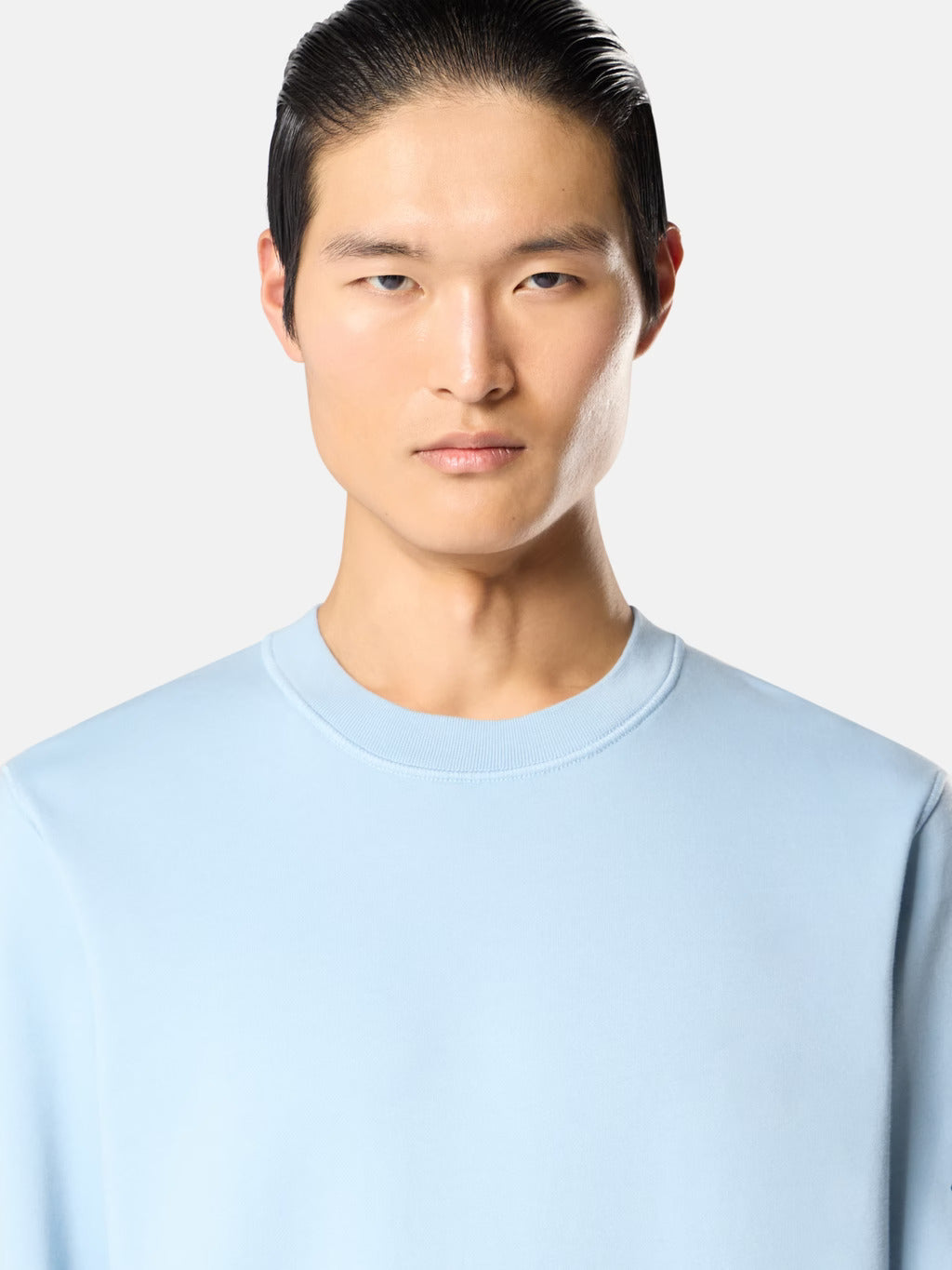 STONE ISLAND - REGULAR-FIT CREWNECK SWEATSHIRT WITH SEASONAL POCKET