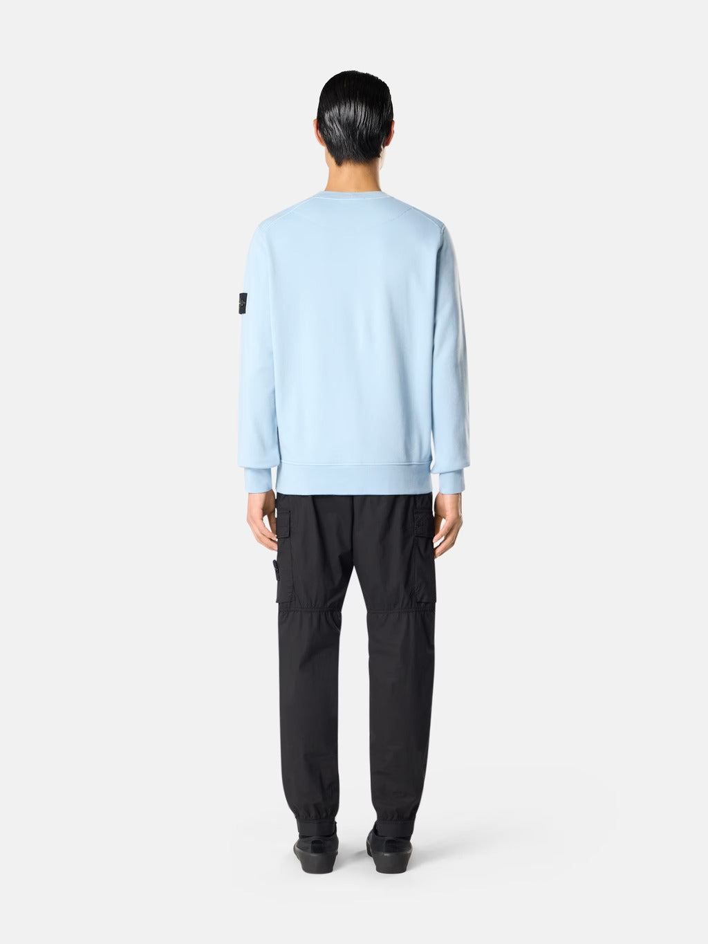 STONE ISLAND - REGULAR-FIT CREWNECK SWEATSHIRT WITH SEASONAL POCKET