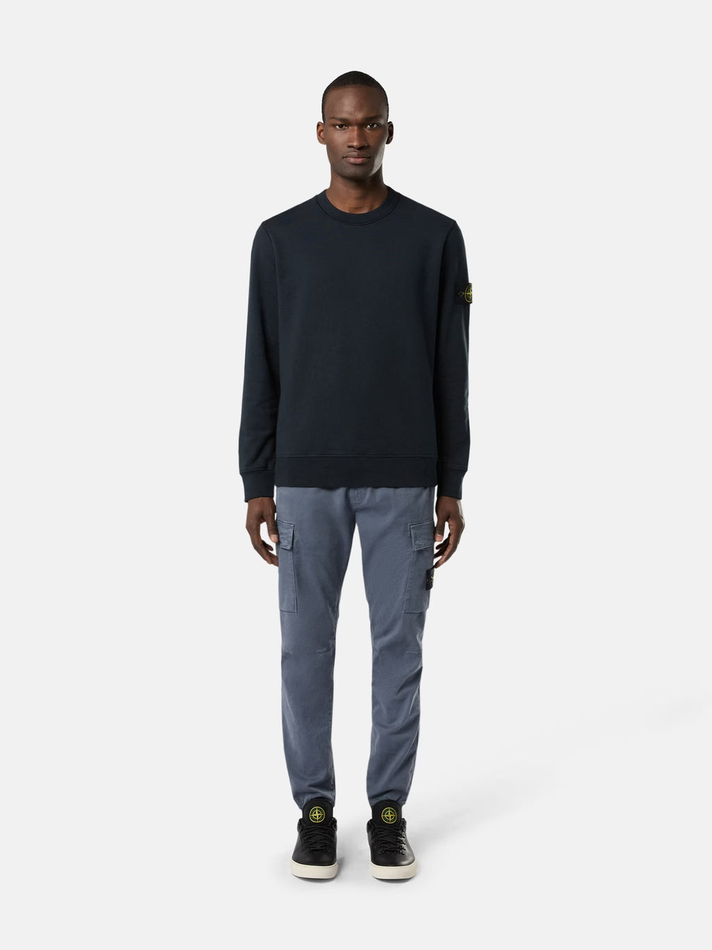 STONE ISLAND - REGULAR-FIT CREWNECK SWEATSHIRT WITH RAGLAN SLEEVES