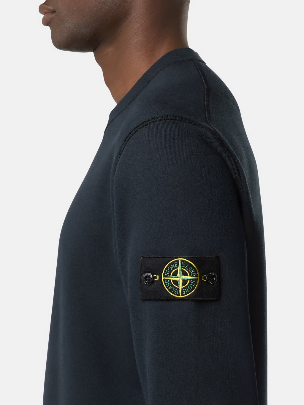 STONE ISLAND - REGULAR-FIT CREWNECK SWEATSHIRT WITH RAGLAN SLEEVES