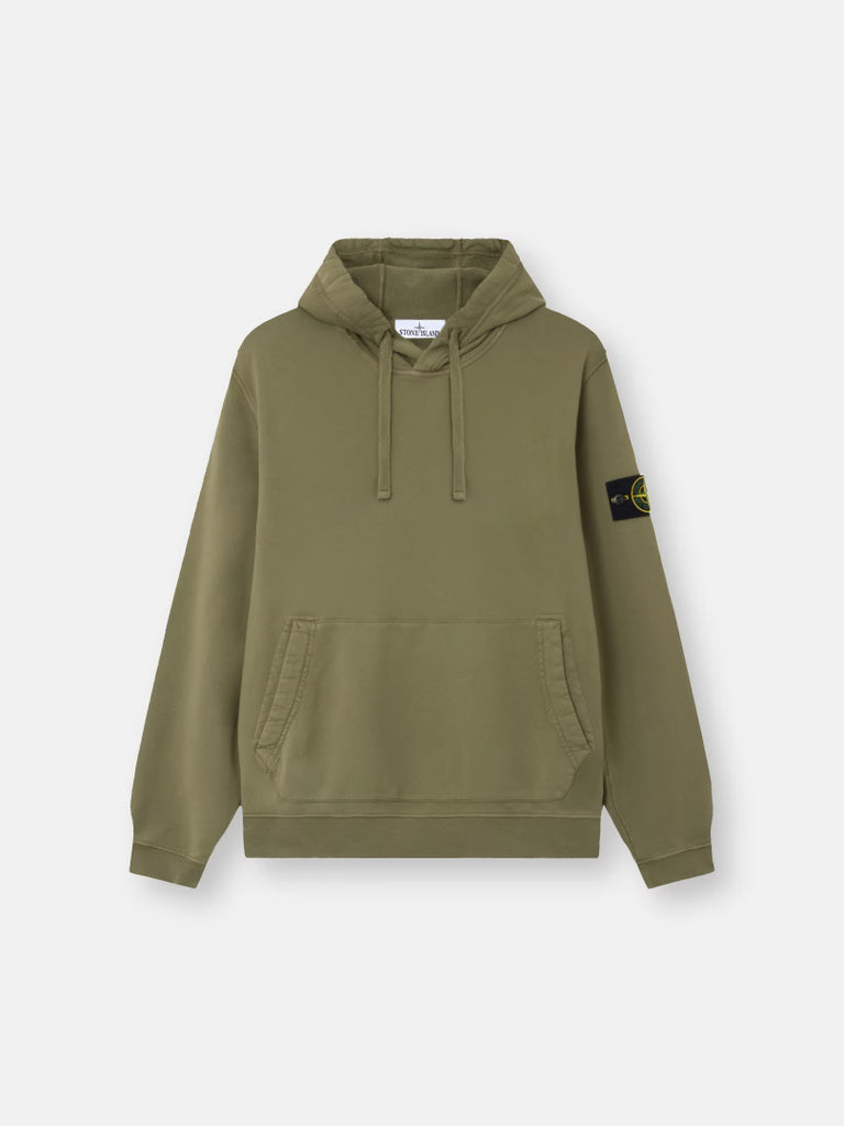 STONE ISLAND - REGULAR-FIT HOODED SWEATSHIRT MET BUIDELZAK