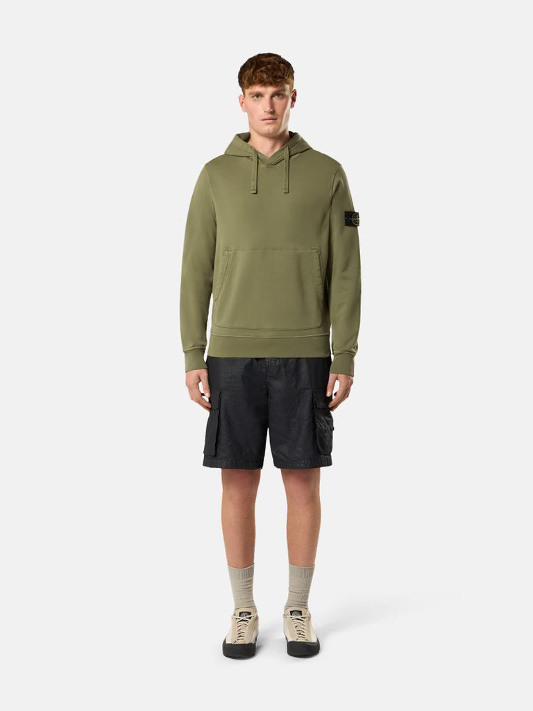 STONE ISLAND - REGULAR-FIT HOODED SWEATSHIRT MET BUIDELZAK