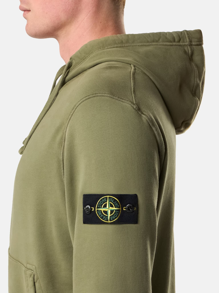 STONE ISLAND - REGULAR-FIT HOODED SWEATSHIRT MET BUIDELZAK