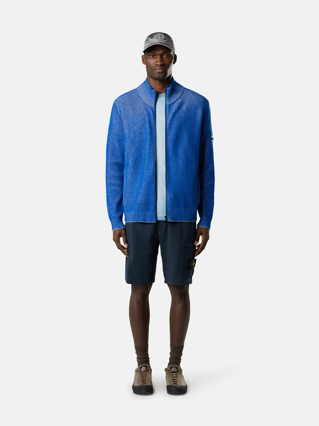 STONE ISLAND - REGULAR-FIT JOGGER SHORTS WITH CARGO POCKET