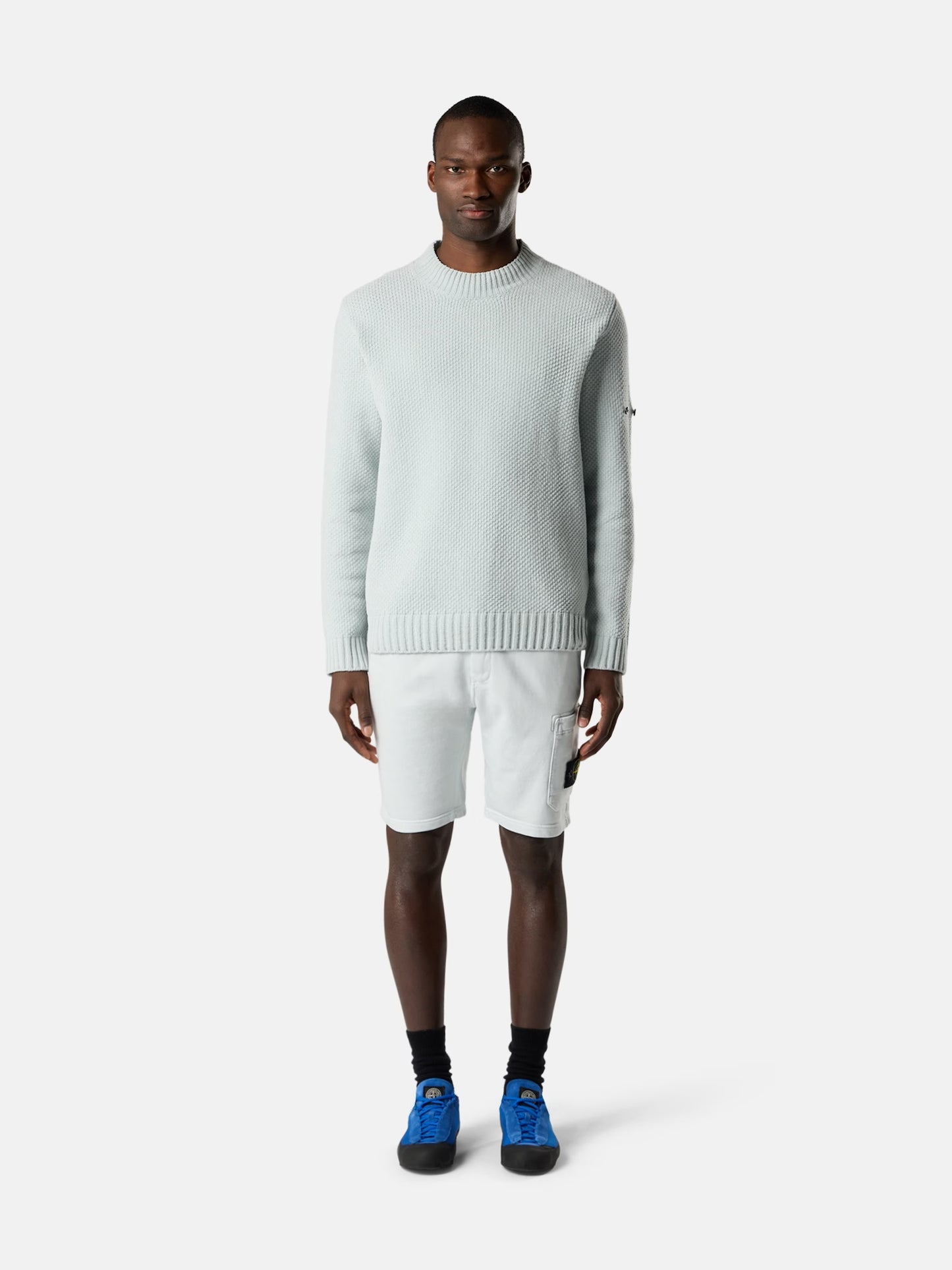 STONE ISLAND - REGULAR-FIT JOGGER SHORTS WITH CARGO POCKET