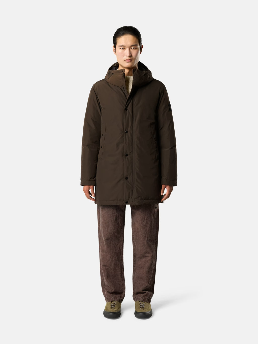 STONE ISLAND - LONG DOWN PARKA WITH ANTI-DROP