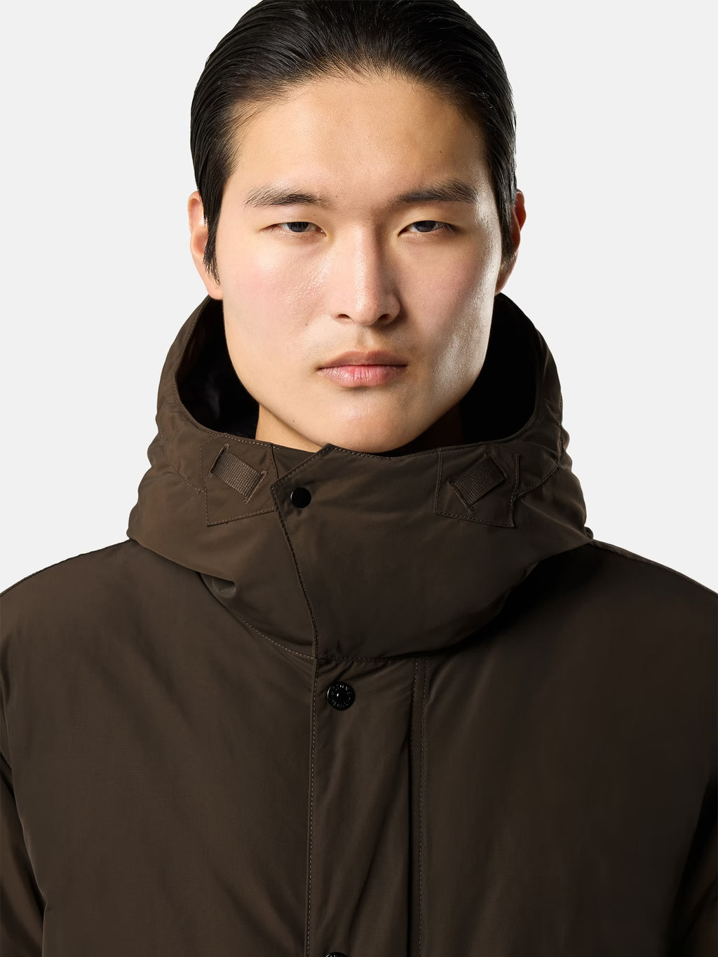 STONE ISLAND - LONG DOWN PARKA WITH ANTI-DROP
