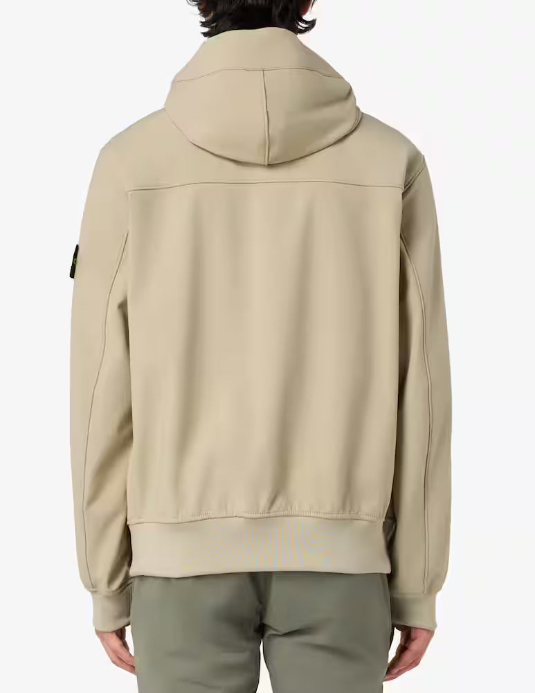 STONE ISLAND - HOODED JACKET WITH WATER- AND WIND-RESISTANT MEMBRANE