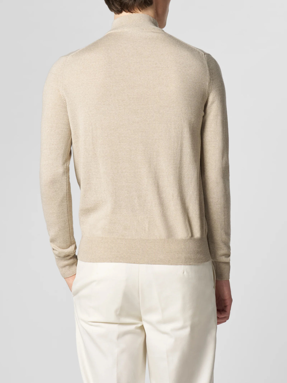 AURÉLIEN - EXTRAFINE MERINO ZIPPER SWEATER