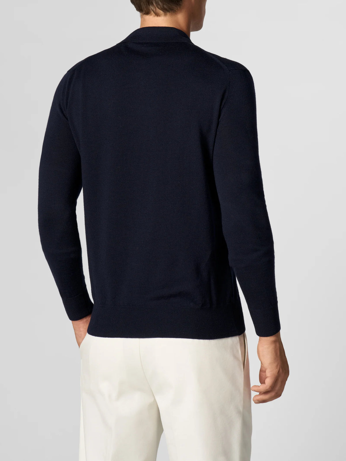 AURÉLIEN - CASHWOOL BUTTONLESS POLO