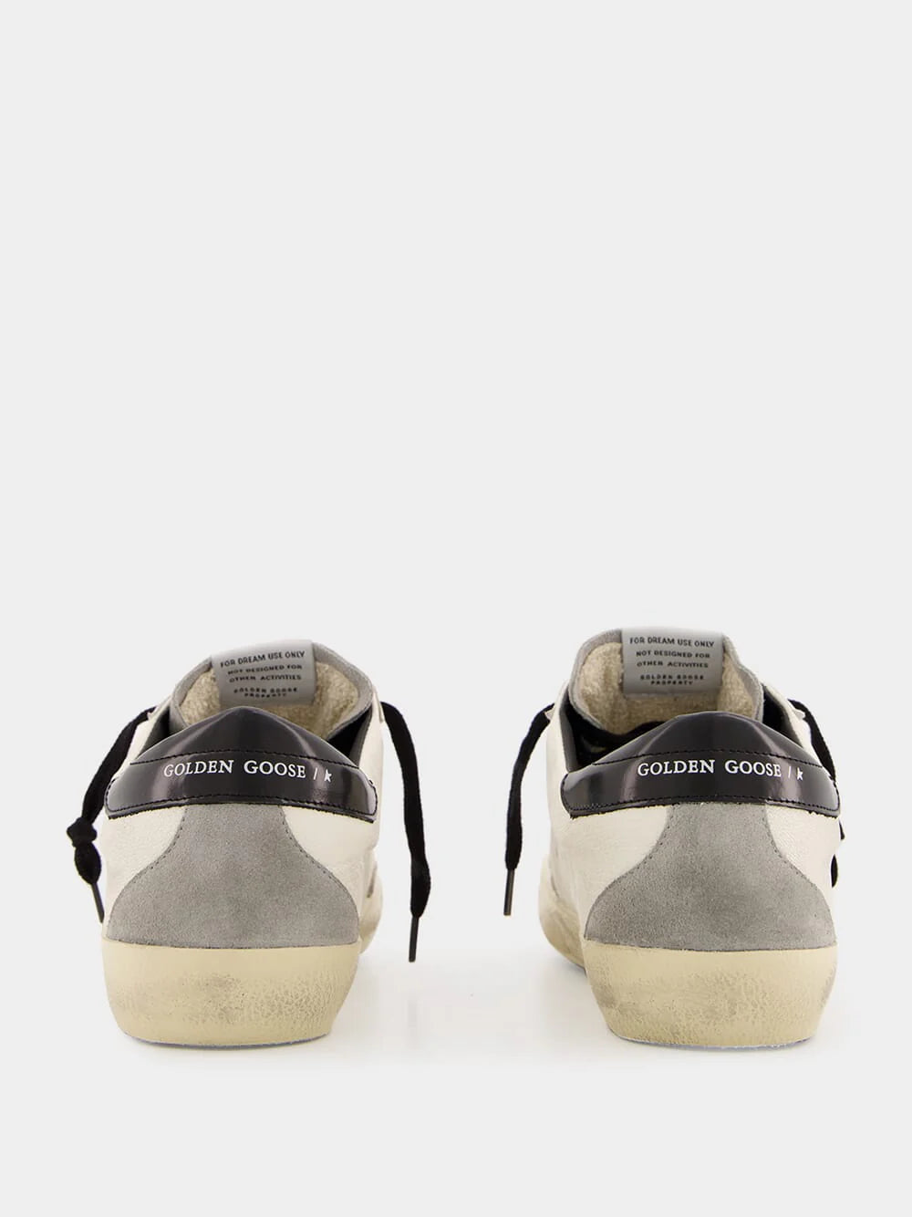 GOLDEN GOOSE - WHITE SUPERSTAR LEATHER SNEAKERS