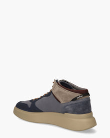  HOGAN BLAUW COMBI MID-TOP SNEACKERS