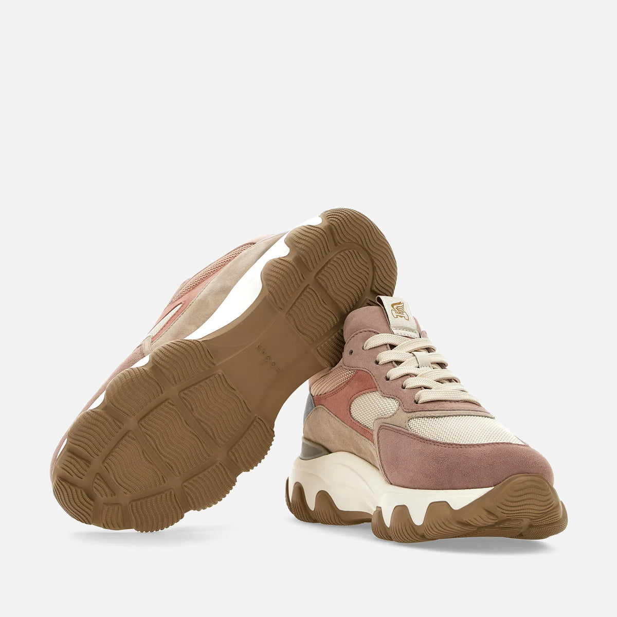 HOGAN - HYPERACTIVE LEATHER & SUEDE SNEAKERS
