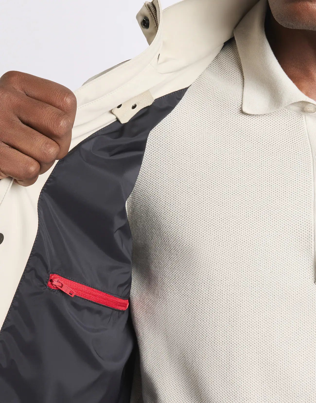 FAY - KORT TRAVEL BOMBERJACK VAN STRETCHNYLON