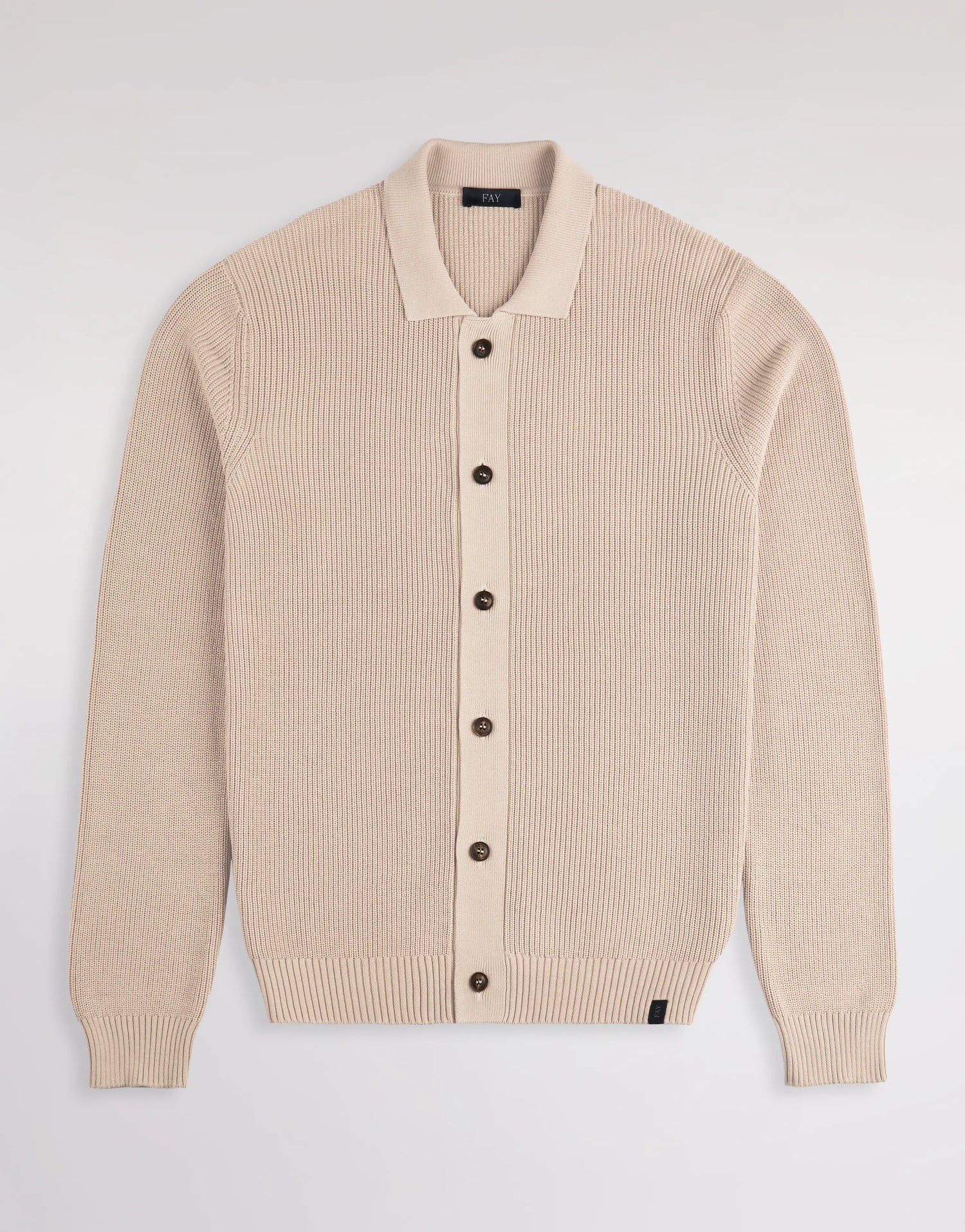 FAY - SHIRTJACK VAN KATOENEN TRICOT