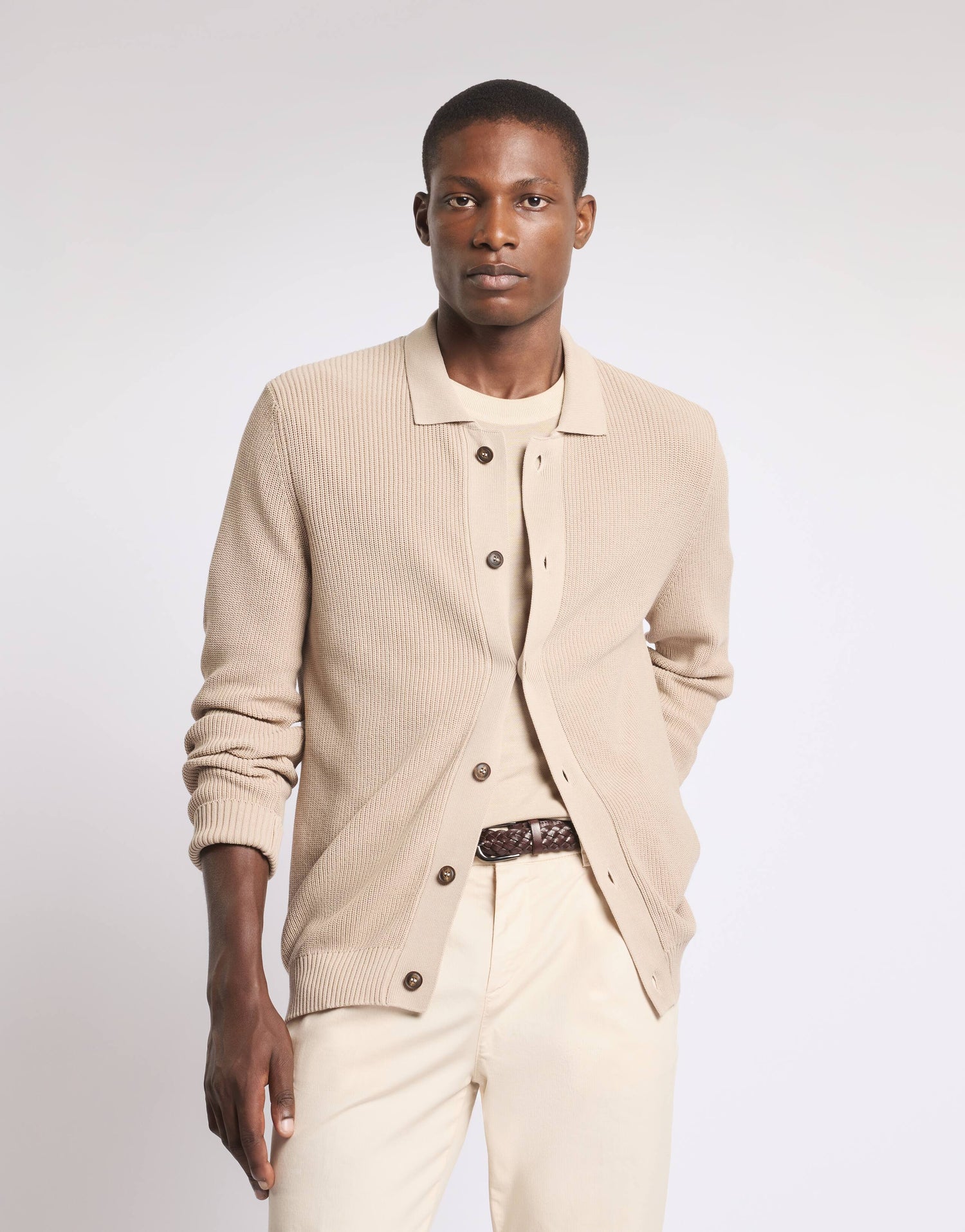 FAY - SHIRTJACK VAN KATOENEN TRICOT