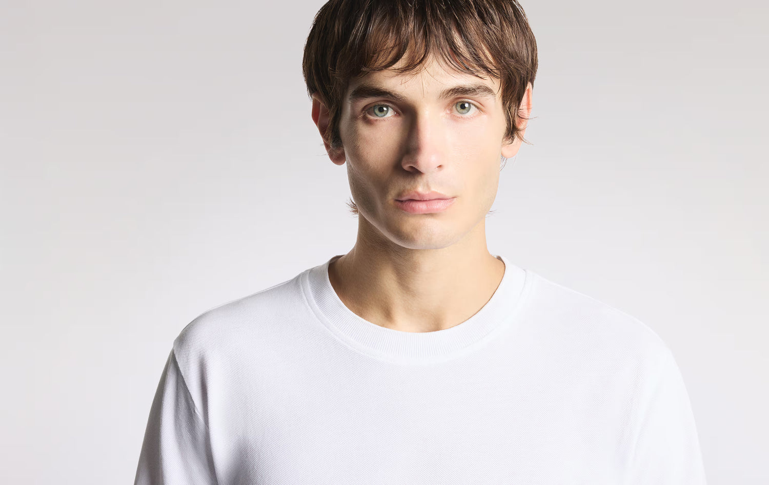 FAY - COMFORT FIT T-SHIRT VAN PIQUÉ KATOEN