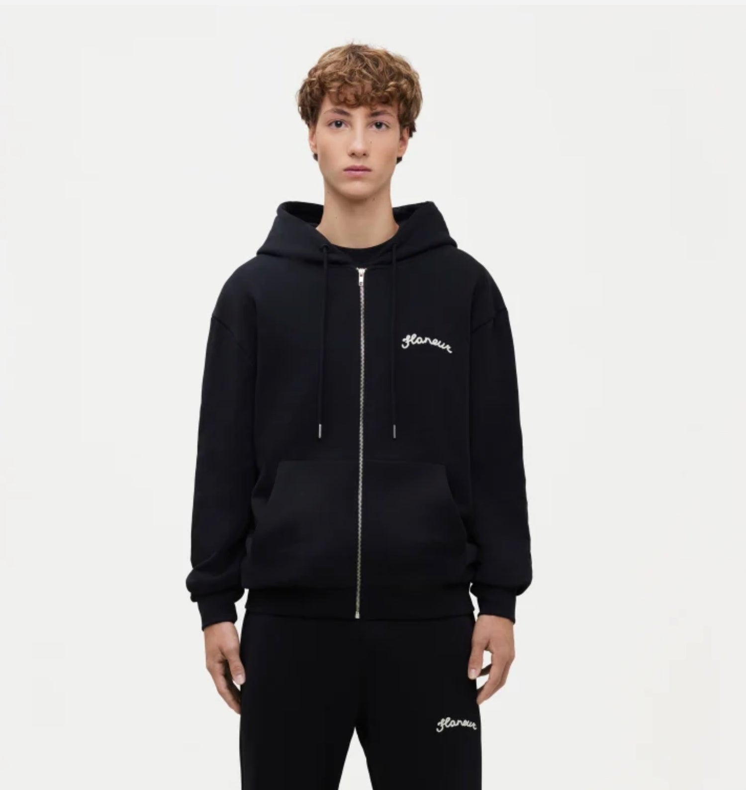 FLÂNEUR - SIGNATURE HOODIE MET RITS