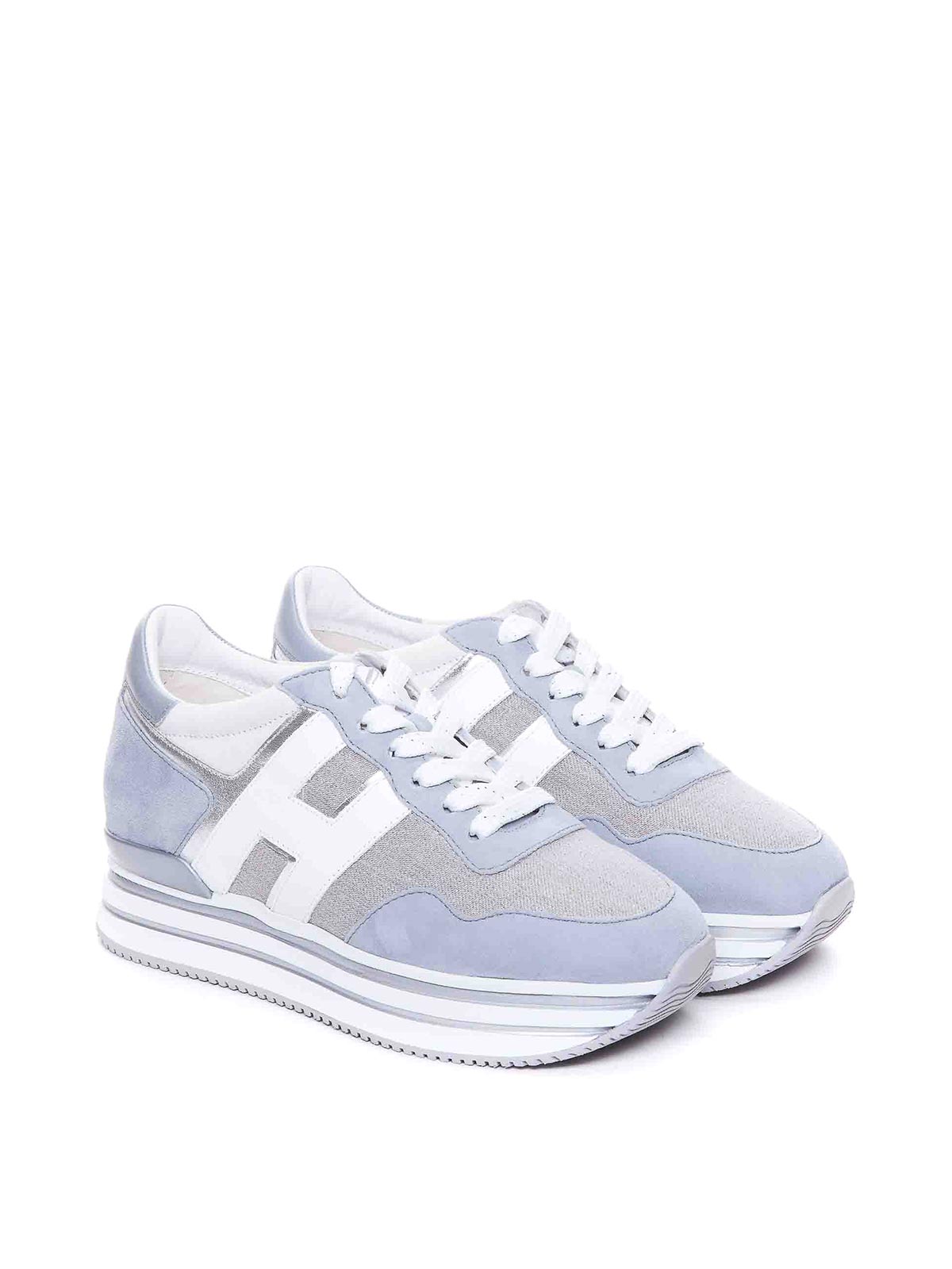 HOGAN - H222 LEATHER & SUEDE SNEAKERS