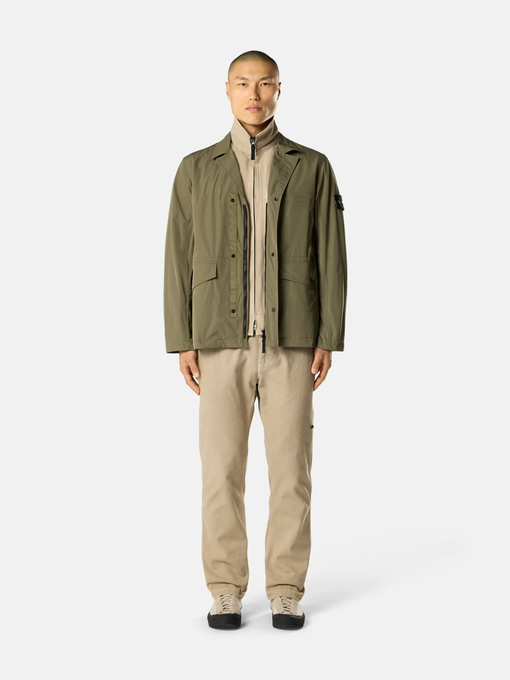 STONE ISLAND - UTILITY BLAZER MET RITS EN ANTI-DRUPPEL AFWERKING