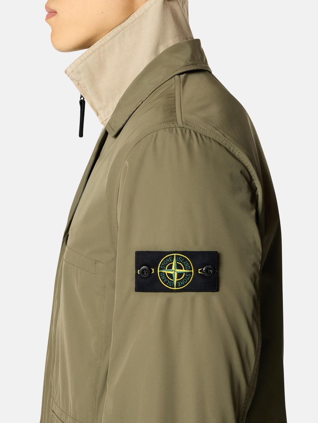 STONE ISLAND - UTILITY BLAZER MET RITS EN ANTI-DRUPPEL AFWERKING