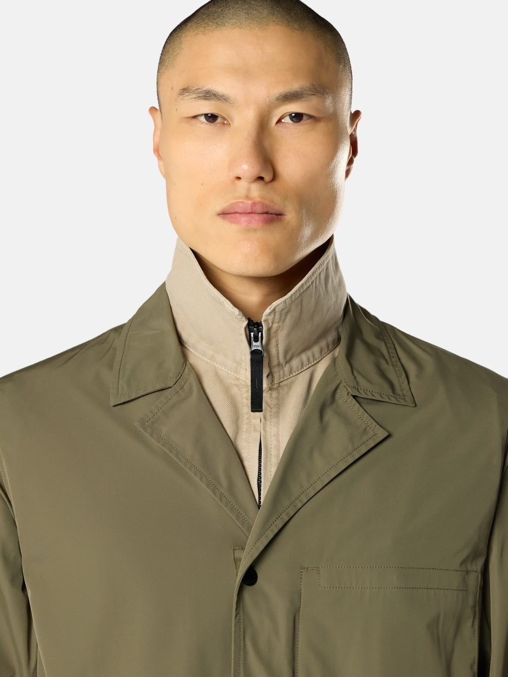STONE ISLAND - UTILITY BLAZER MET RITS EN ANTI-DRUPPEL AFWERKING
