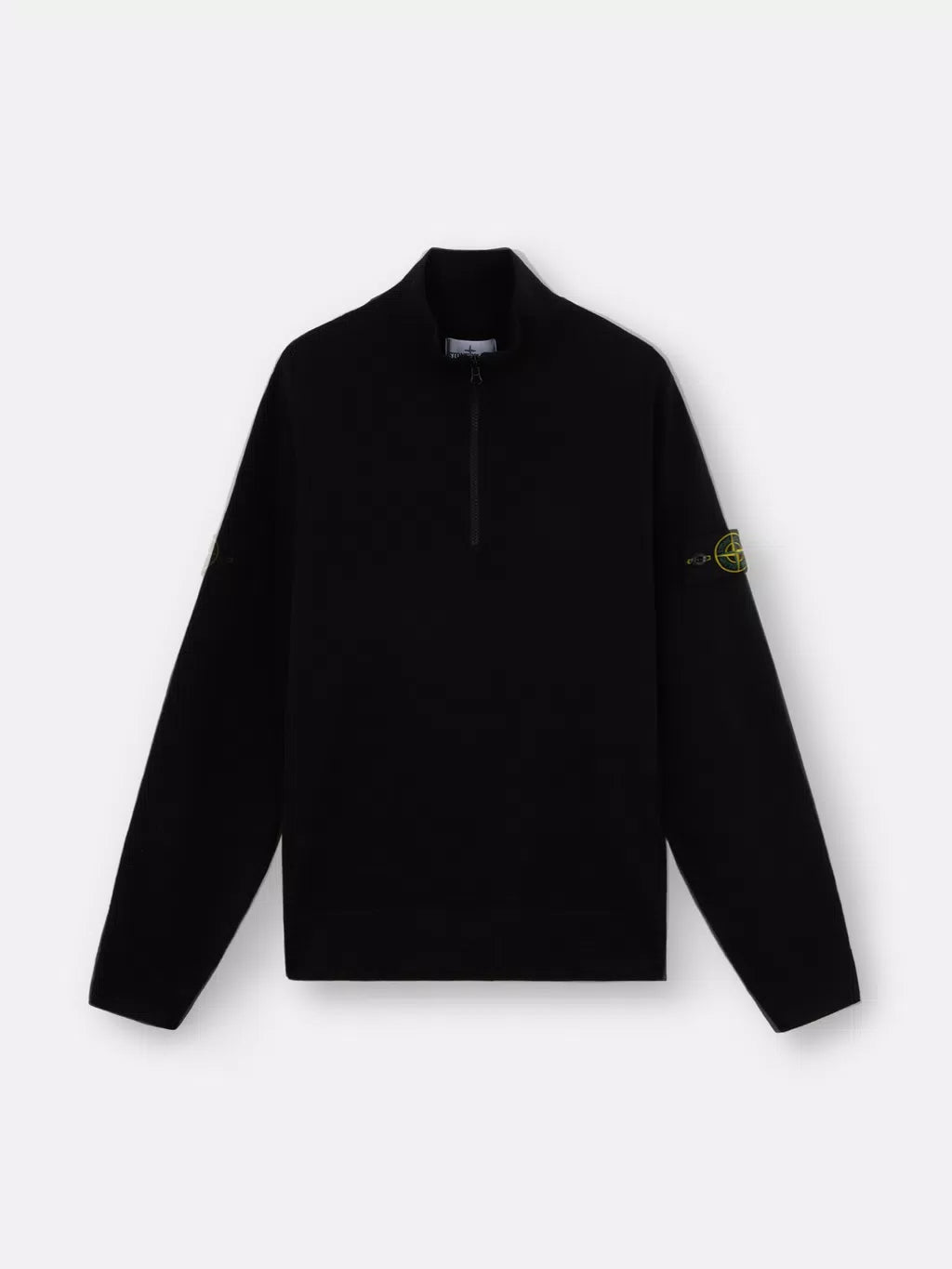 STONE ISLAND - Half zip trui met geribde details