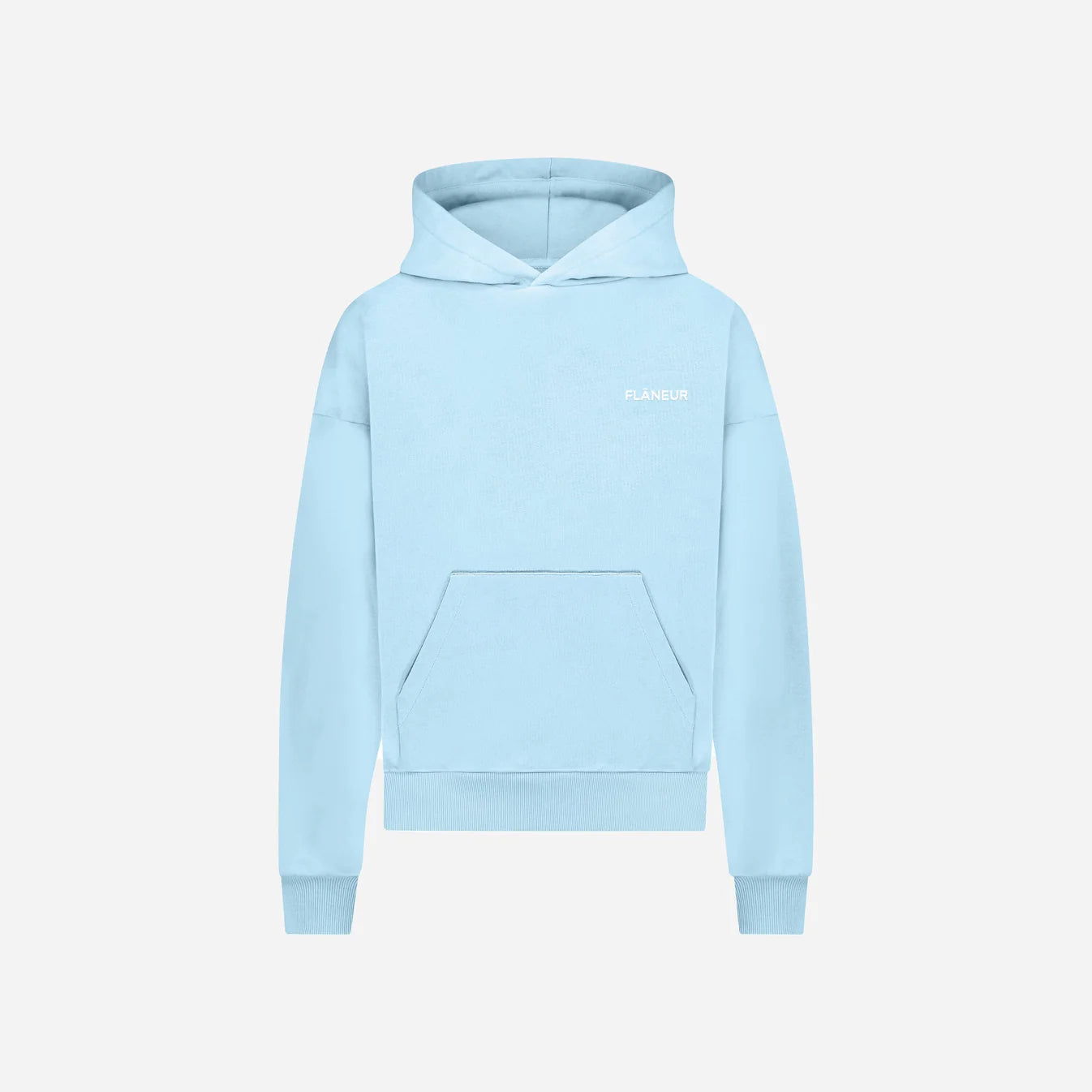 Flaneur - Essential Logo Hoodie Blauw
