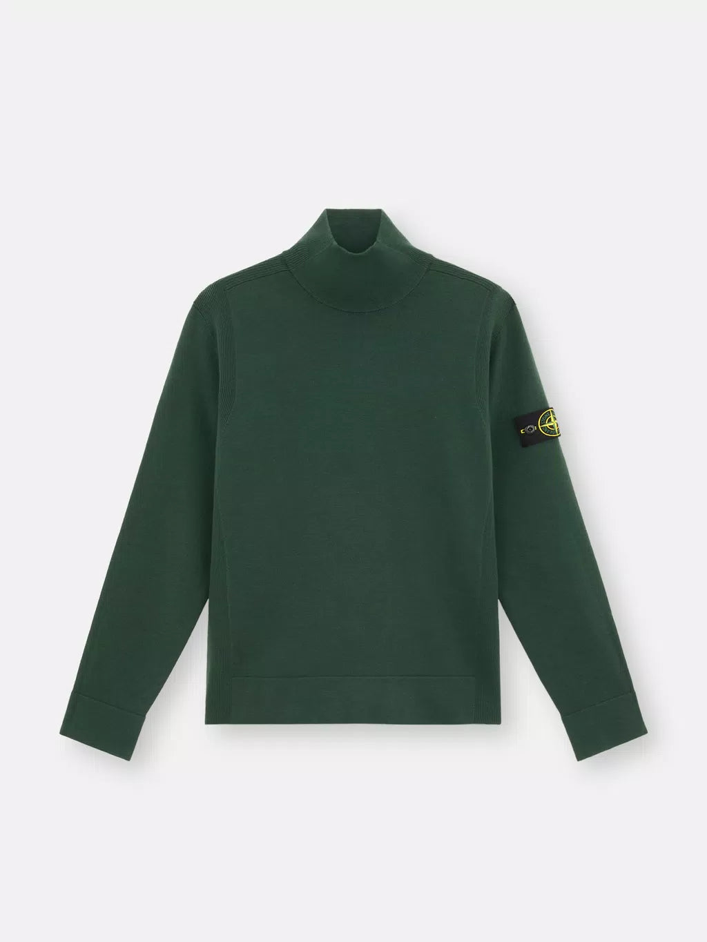 STONE ISLAND - Mock neck trui met geribde details