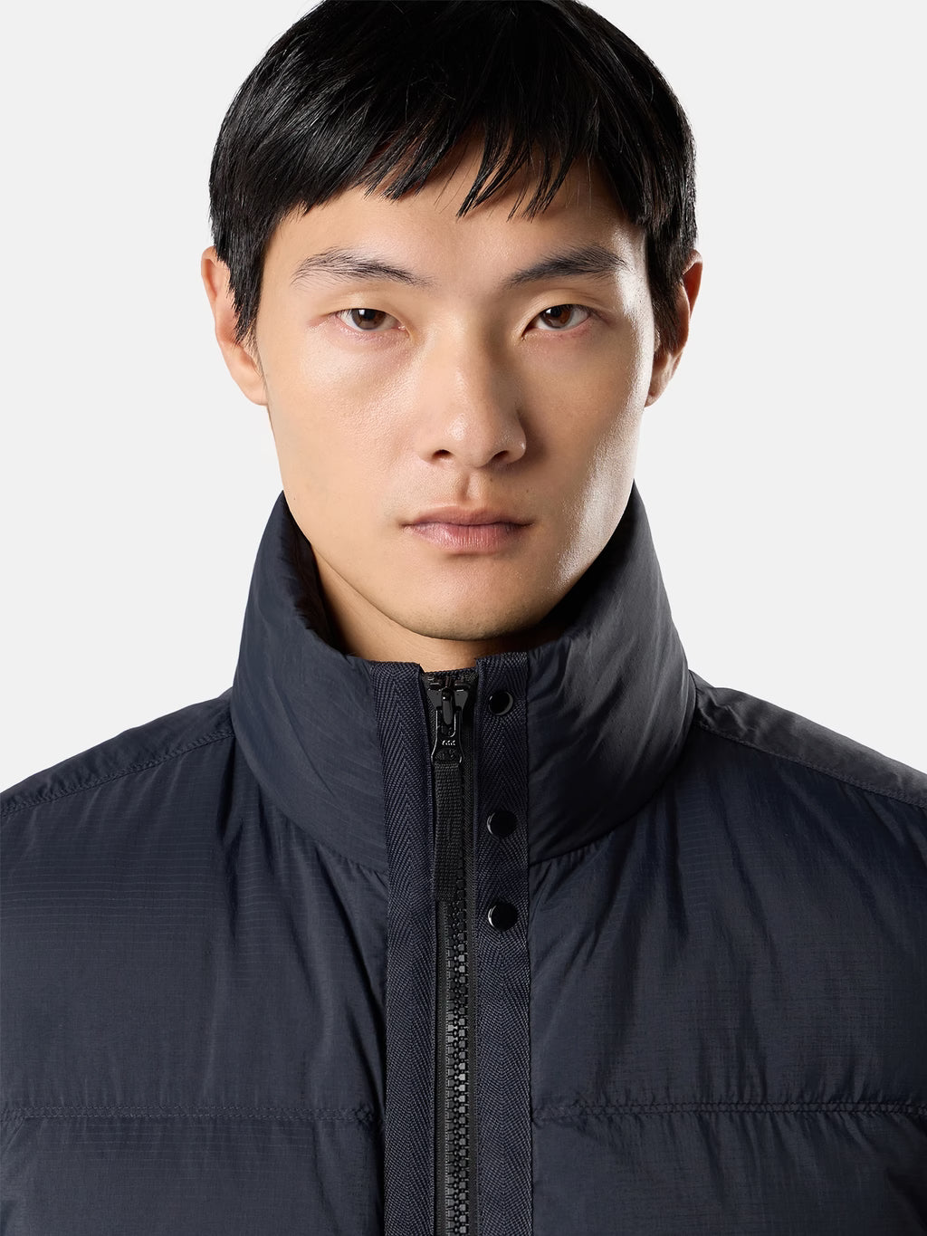 STONE ISLAND - LIGHTWEIGHT DOWN VEST WITH ZIP POCKETS