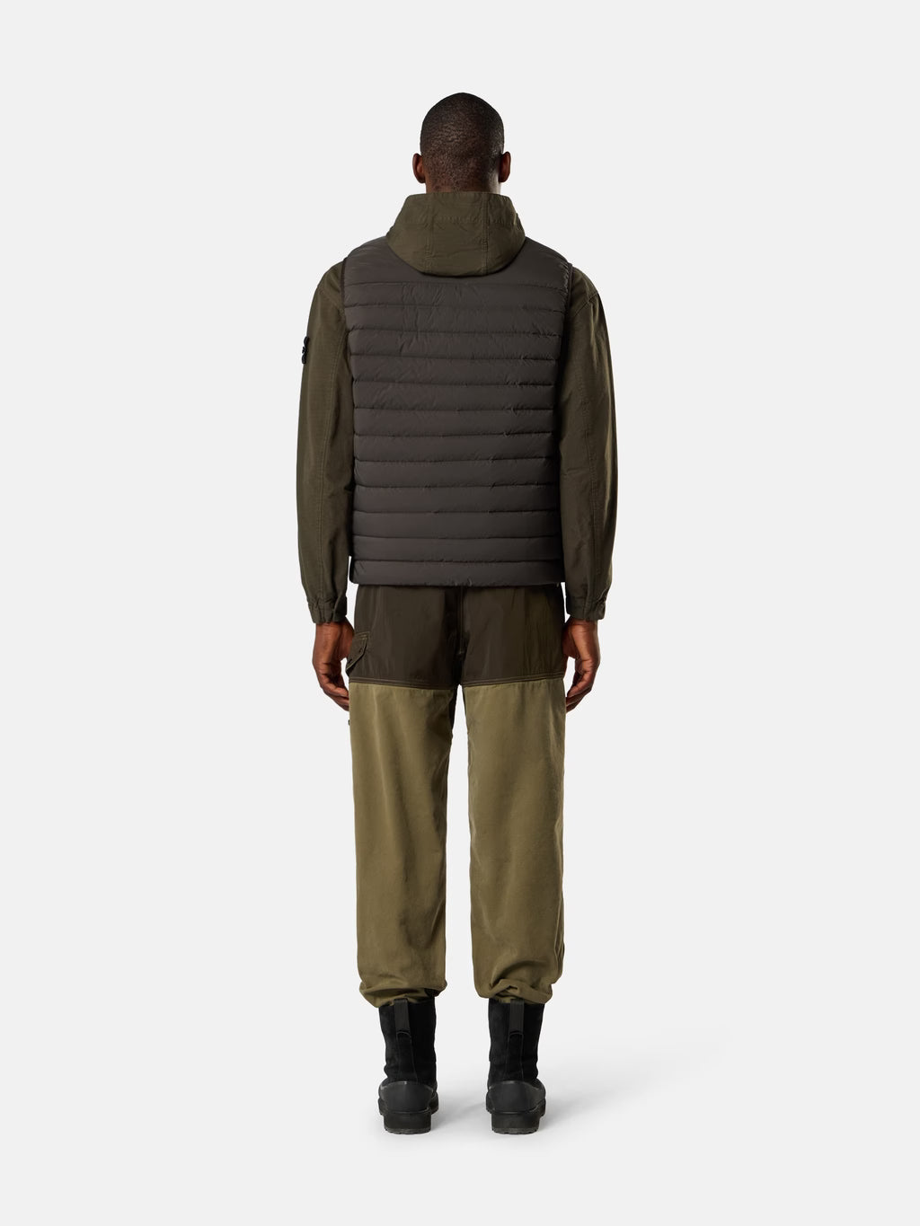 STONE ISLAND - DOWN VEST WITH ANTI-DROP FINISH