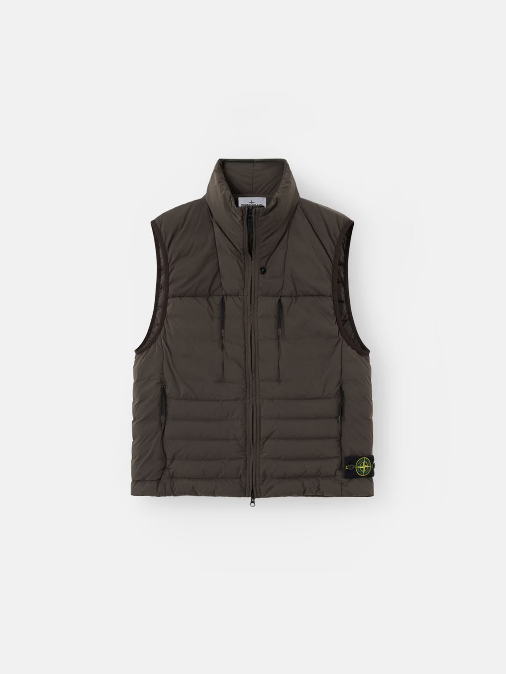 STONE ISLAND - DOWN VEST WITH ANTI-DROP FINISH