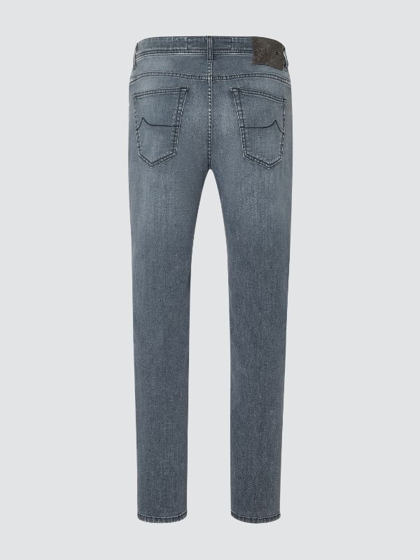 JACOB COHËN - SCOTT CROPPED SUPER STRETCH GREY JEANS