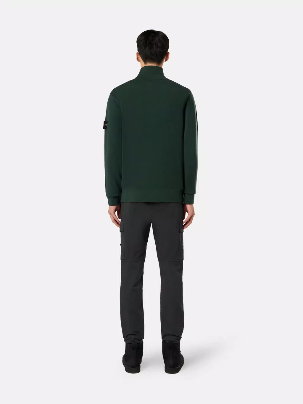 STONE ISLAND - Mock neck trui met geribde details