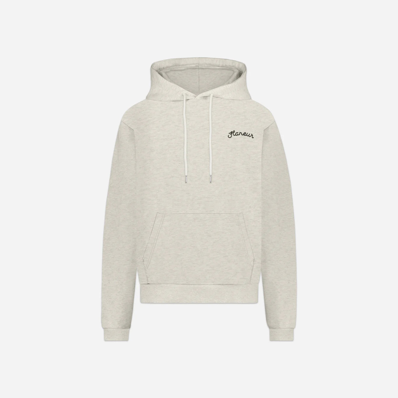 FLANEUR - Signature Hoodie Heather Cool Grijs