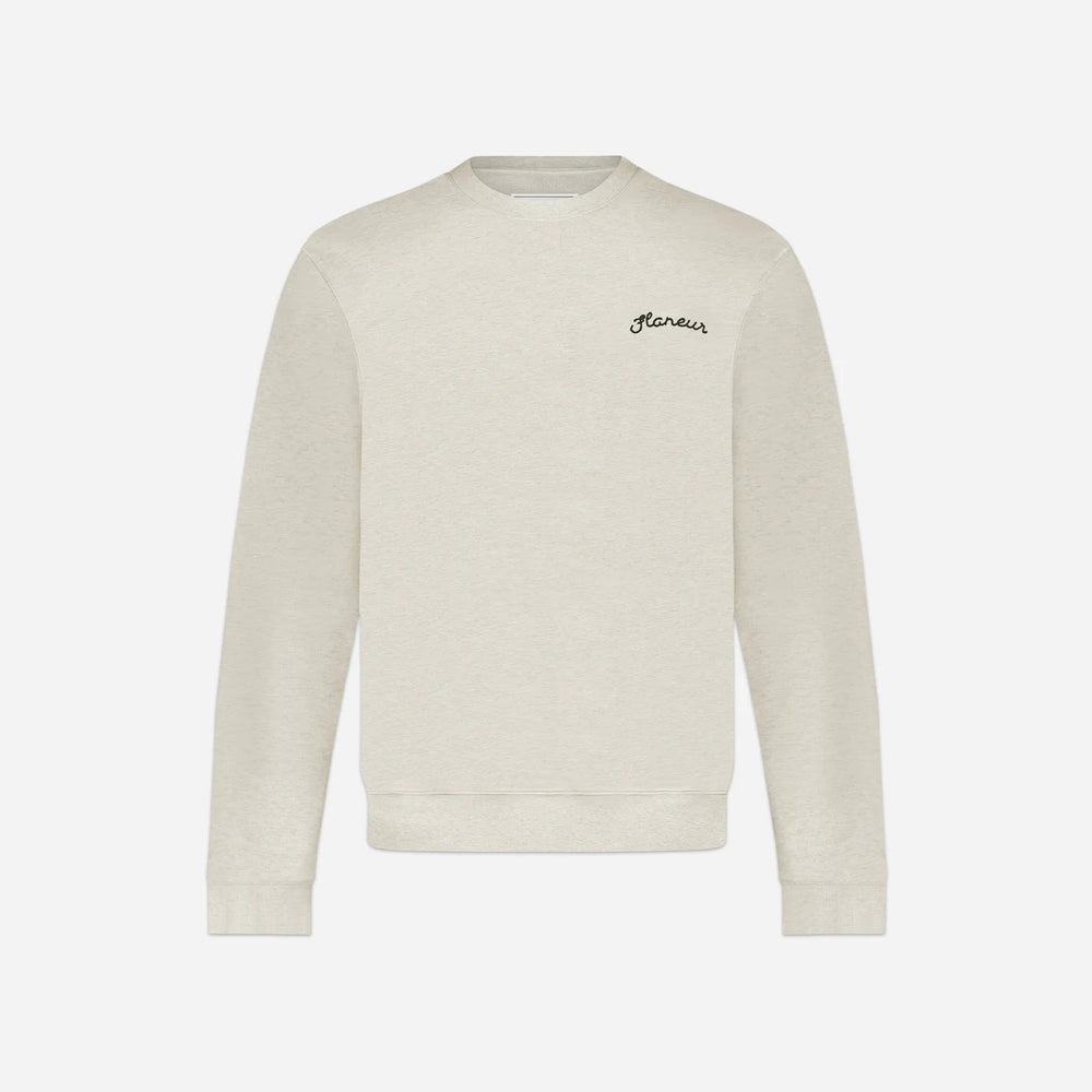 FLANEUR - Signature Sweater Heather Cool Grijs