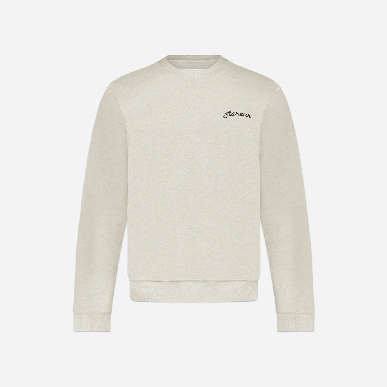 FLANEUR - Signature Sweater Heather Cool Grijs