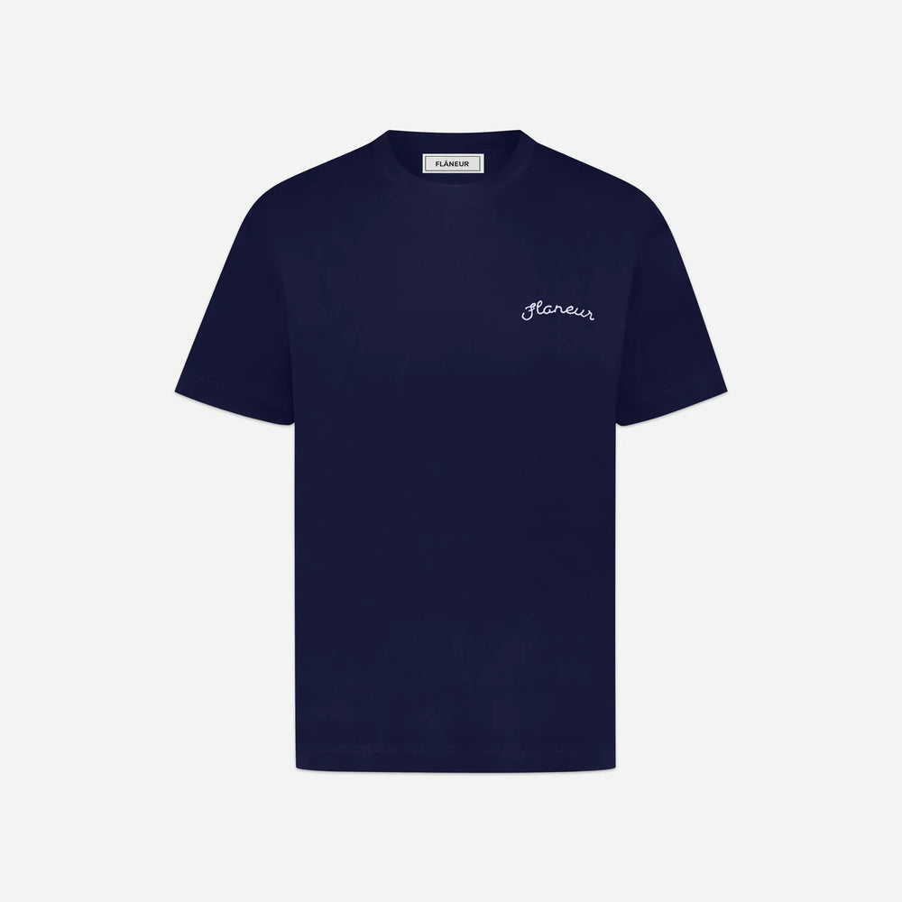 Flaneur - Signature T-Shirt Navy